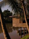 Riverside stilt home on Don Khon Island.